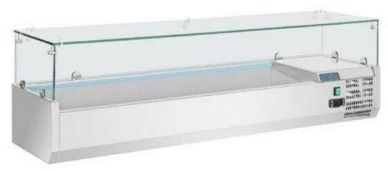 Porte bacs réfrigéré thermostat mécanique – Polar Refrigeration Vitrine réfrigérée 5 x GN 1/3 + 1 x GN 1/2 5050984317385 (GD876) Acier