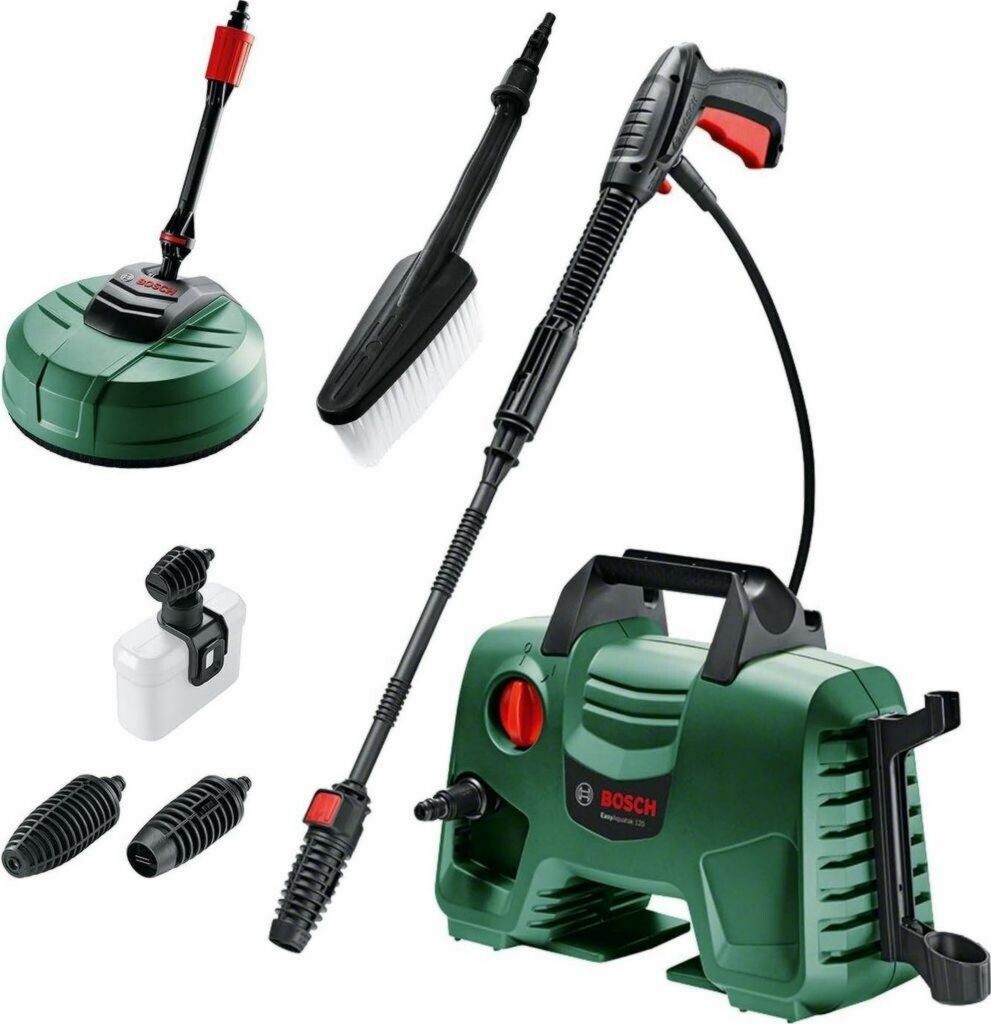 Bosch EasyAquatak 120 Premium Kit Nettoyeur haute pression électrique 350 l/h 120 bars 1 500 W Filtre à eau intégré pour Clôtures de jardin Secteur
