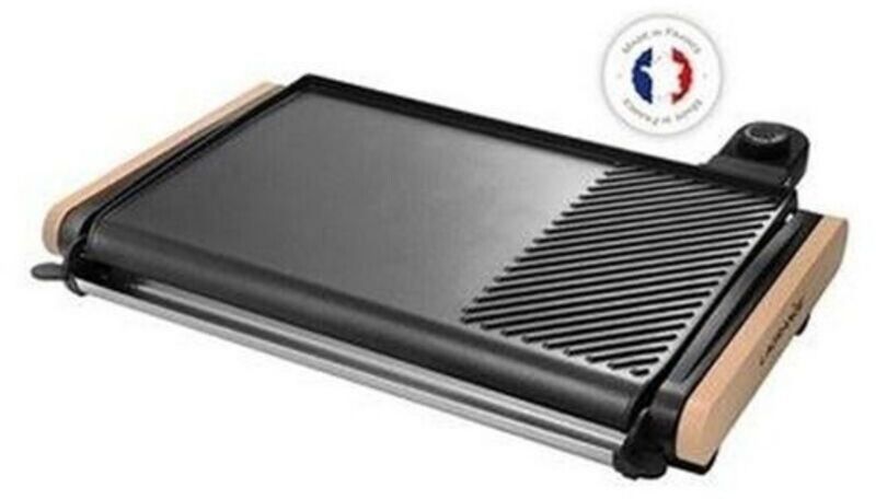Plancha Lagrange Equilibre 43 x 28 cm De 6 à 8 personnes 2 000 W 2 zones de cuisson Surface de cuisson aluminium pour Brochettes Fonte d'aluminium