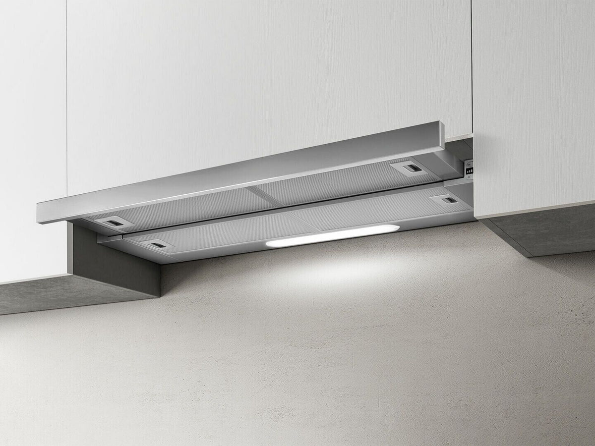 Hotte aspirante Elica ELITE 35 STD GRIX-A-60 206 W Évacuation, Recyclage largeur 60 cm 1 moteur Filtre à graisse adapté au lave-vaisselle, Lampe LED