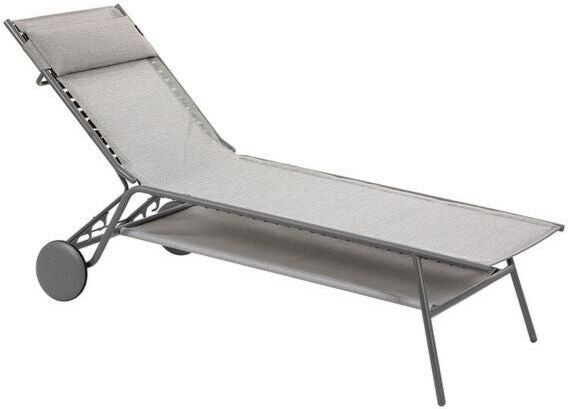 Chaise longue à roulettes structure en acier – Tissu synthétique Lafuma LFM5172.9714