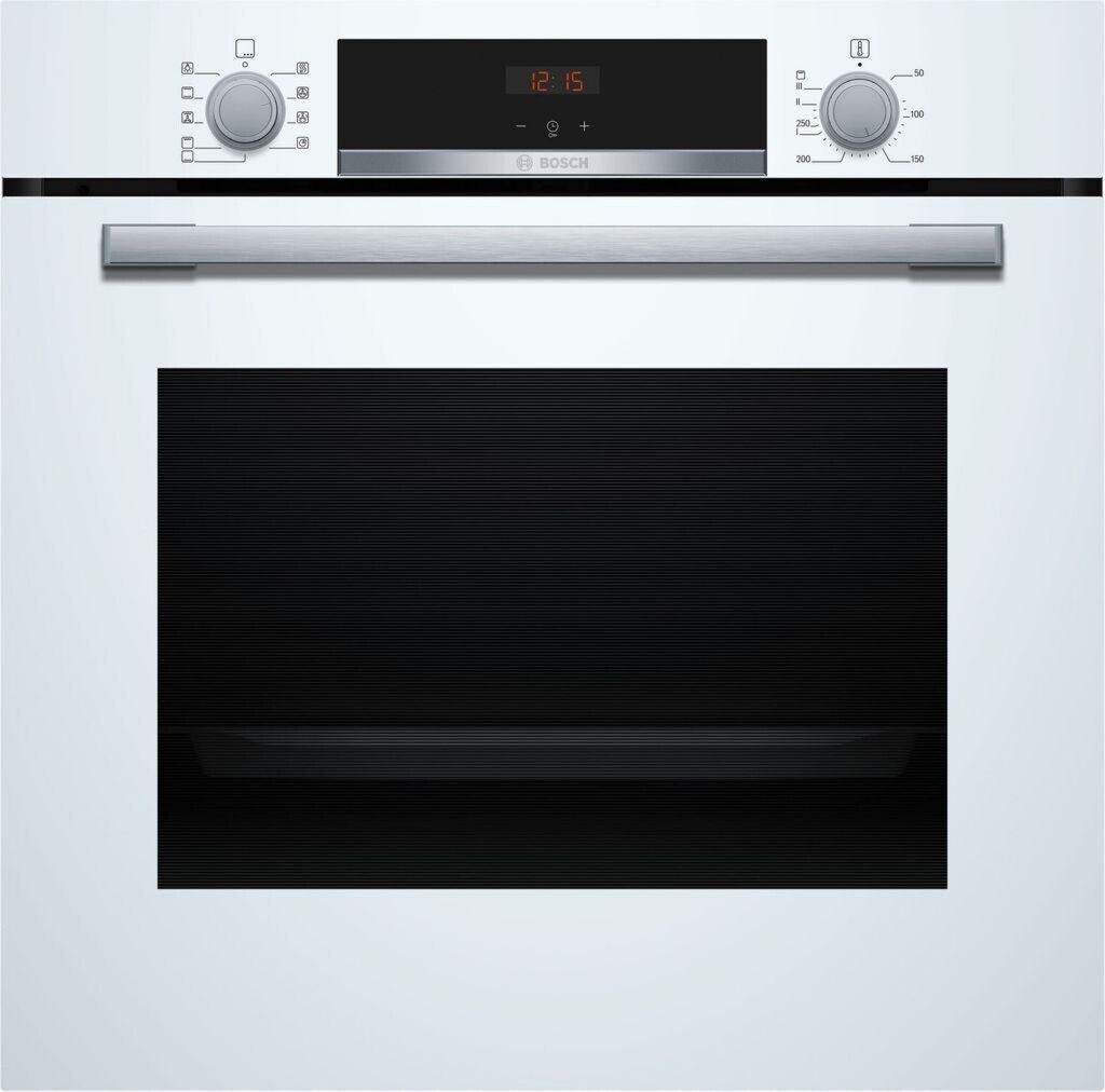 Bosch HBA534BW3 Four encastrable Chaleur tournante, Gril 71 L 3 400 W Grande largeur 59,4 cm 220-240V Blanc profondeur 54,8 cm hauteur 59,5 cm