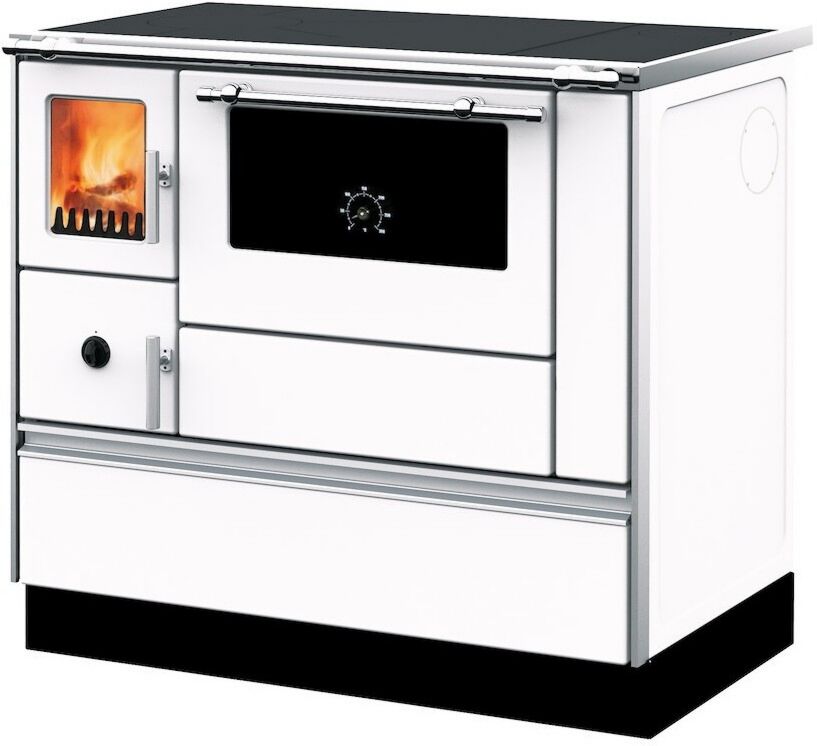 Cuisinière à combustible solide largeur 90 cm Wamsler K76-90 G001768405 Four Blanc hauteur 85 cm profondeur 60 cm