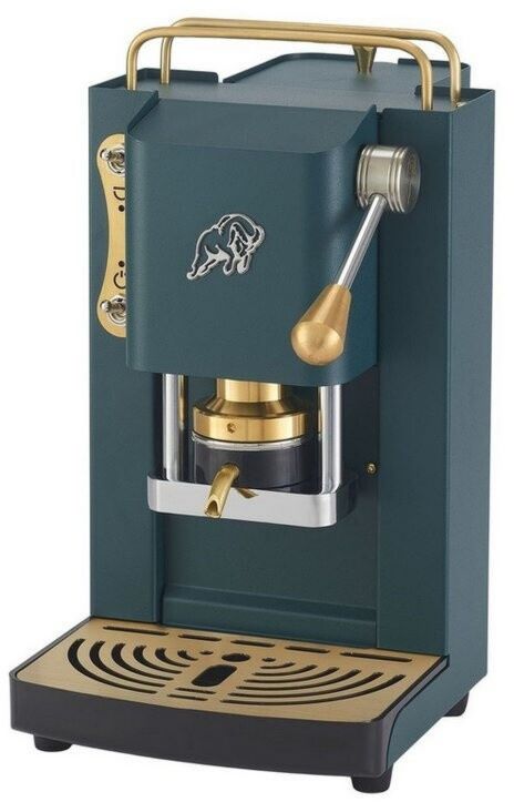 Machine à café à dosettes Faber Italia srl Pro Essential 3.0 brass-coloured British green 1,3 L 15 bars largeur 32 cm 220 V Inox Vert hauteur 35 cm