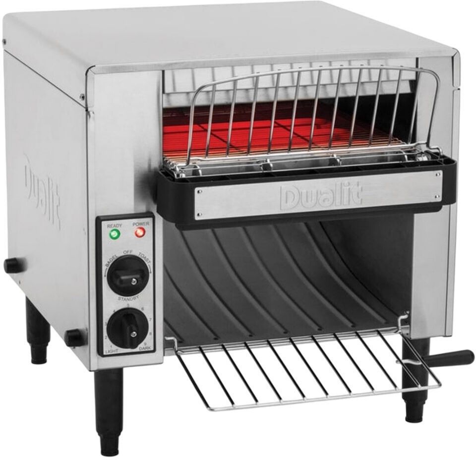 Toaster professionnel Tiroir ramasse-miettes Dualit 80211 Inox Argenté, Rouge, Gris Bouton rotatif