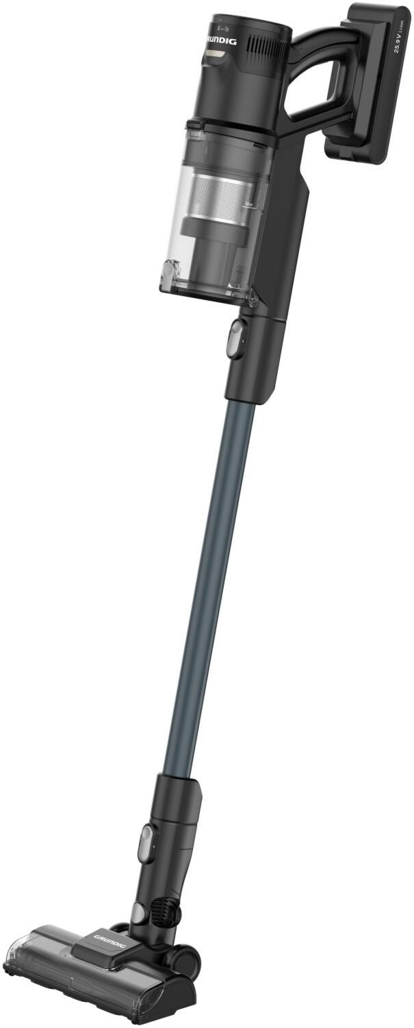 Grundig VCP 6630 noir (GMS7058) Aspirateur balai réservoir 0,6 L 200 W pour Sols durs/carrelage, Moquette/tapis, Matelas Batterie