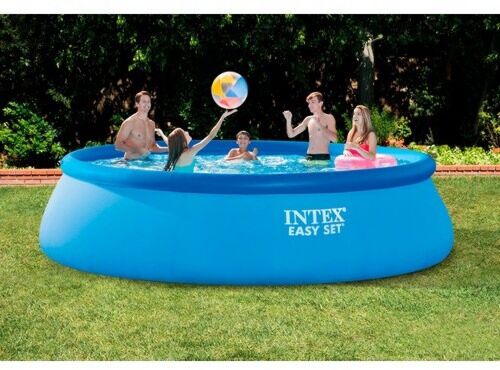 Piscine à poser installation hors-sol – Intex Easy Set 457 x 107 (56408) 457 cm Ronde