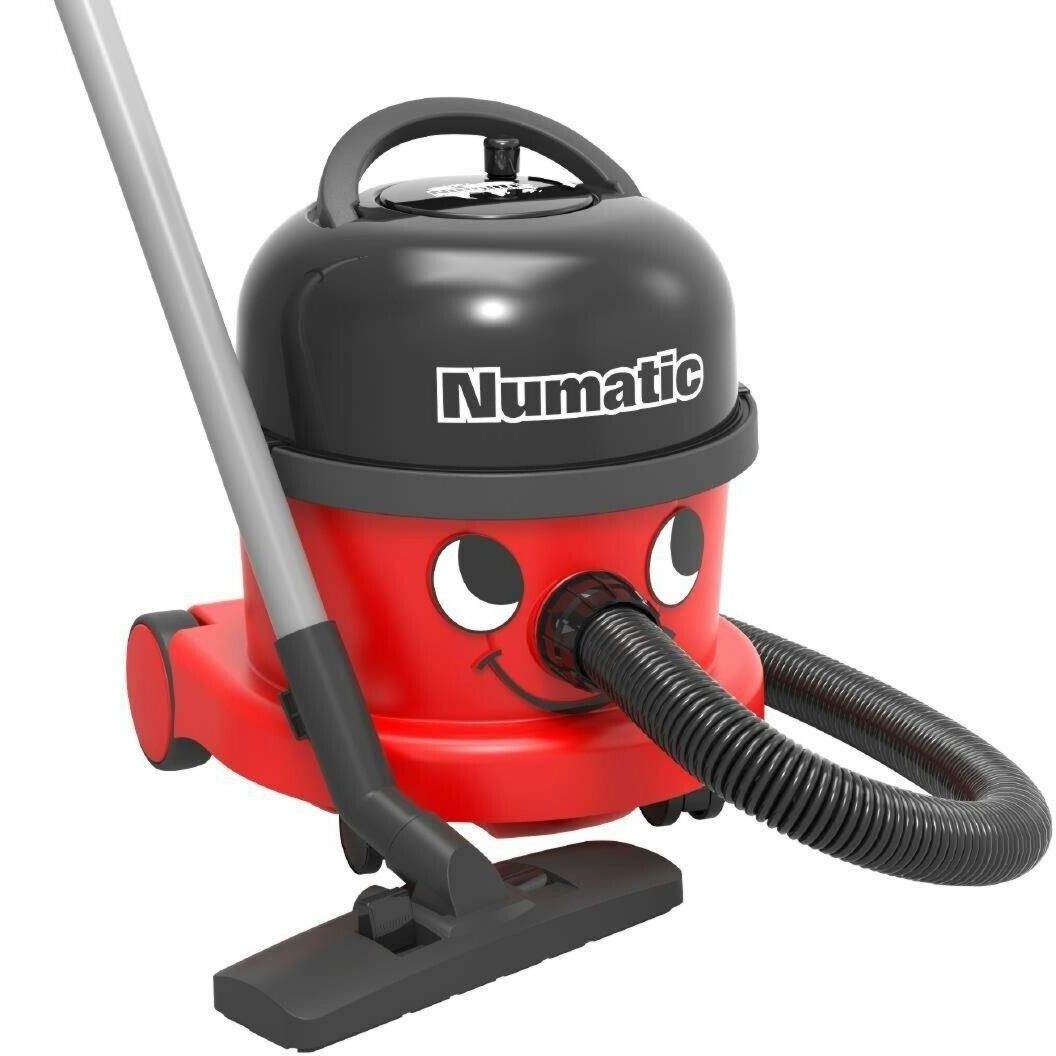 Aspirateur traîneau avec sac Numatic 900156 620 W Tuyau d'aspiration Filtre à air pour Sols durs/carrelage, Moquette/tapis 72 dB Rouge