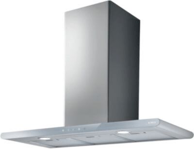 Hotte aspirante Elica Galaxy Verre blanc 300 W largeur 80 cm Filtre à graisse adapté au lave-vaisselle Recyclage, Évacuation 1 moteur 230 V 69 dB