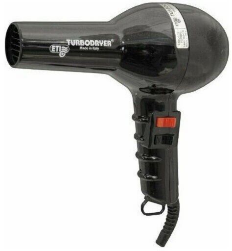 Séchoir à cheveux ETI TurboDryer 2000 Professional 1 800 W Fonction turbo Filtre amovible, Anneau de suspension Rose, Noir