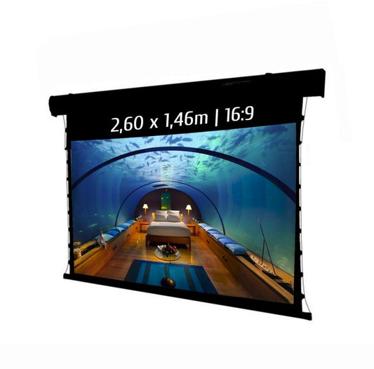 Écran de projection motorisé Kimex 049-3615W 16:9 Hauteur réglable Avant Mural, Plafond