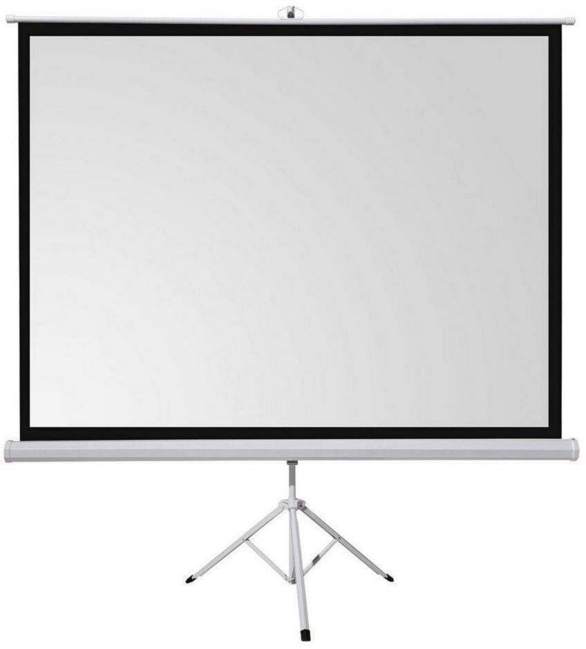 Écran de projection portable celexon Basic Mobile 200 x 200 cm 1:1 Dos noir, Bordure noire Suspendu, Sur pieds