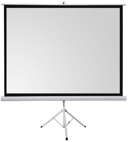 Écran de projection portable celexon Basic Mobile 200 x 200 cm 1:1 Dos noir, Bordure noire Suspendu, Sur pieds