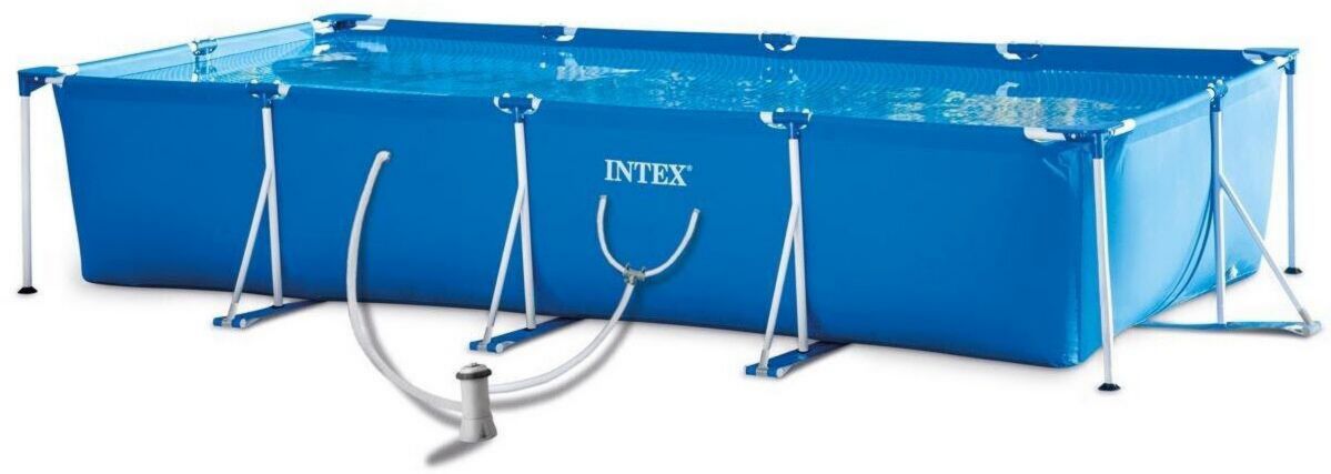Piscine tubulaire 7 127 L – Intex Metal Frame Pool Set 450 x 220 x 84 cm (28274GN) Rectangulaire – installation hors-sol