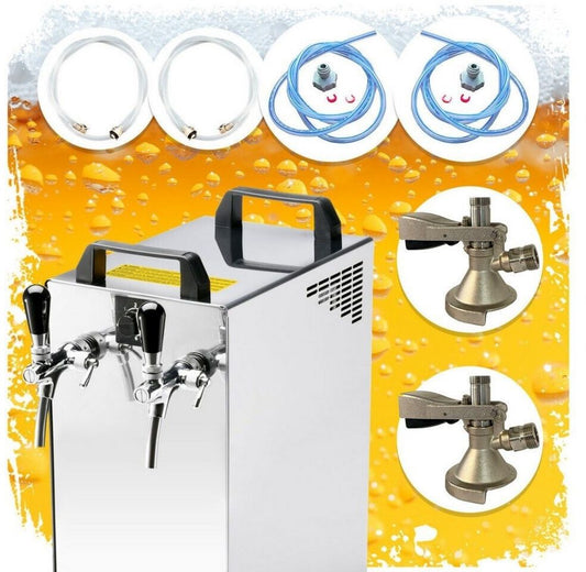 Pompe à bière ich-zapfe KONTAKT 40/K 40 / K Set beer dispenser 2-line Green Line without, 5 liter adapter 501 W largeur 22,7 cm Métal