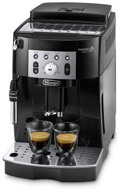 De'Longhi Magnifica S FEB2533.B Machine à café expresso 1,8 L largeur 23,8 cm 15 bars 1 450 W 250 g pour Café moulu, Café en grain Bouton rotatif Noir