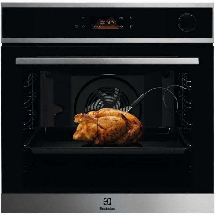 Electrolux EOC8P29X Four encastrable Vapeur, Chaleur tournante, Préchauffage 72 L largeur 56 cm Grande Préchauffage rapide, Nettoyage automatique