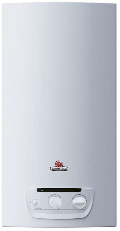 Saunier Duval Opalia C11 (10022536) Chauffe-eau instantané à gaz 2,3 l/min largeur 35 cm pour ECS pour baignoire hauteur 68 cm profondeur 31,2 cm