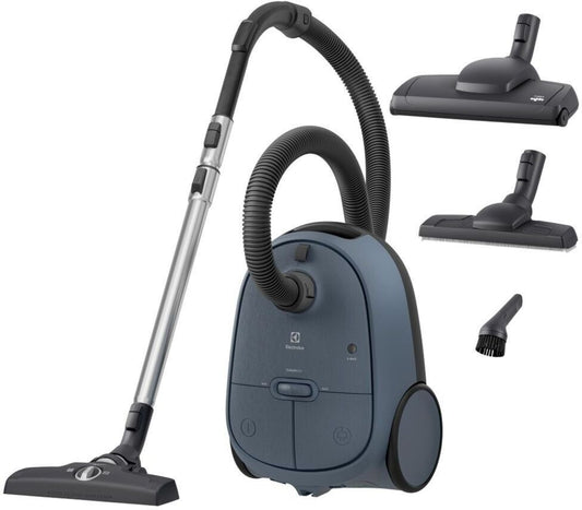 Electrolux 600 Clean EB61C4DB Aspirateur traîneau avec sac filtration HEPA réservoir 3,5 L 750 W Poignée de transport, Tuyau d'aspiration Filtre HEPA
