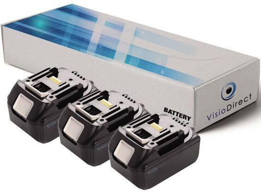 Visiodirect Lot de 2 batteries pour walt BS18A Combi / Power Master Ensemble de batteries outillage 3 Ah 18 V