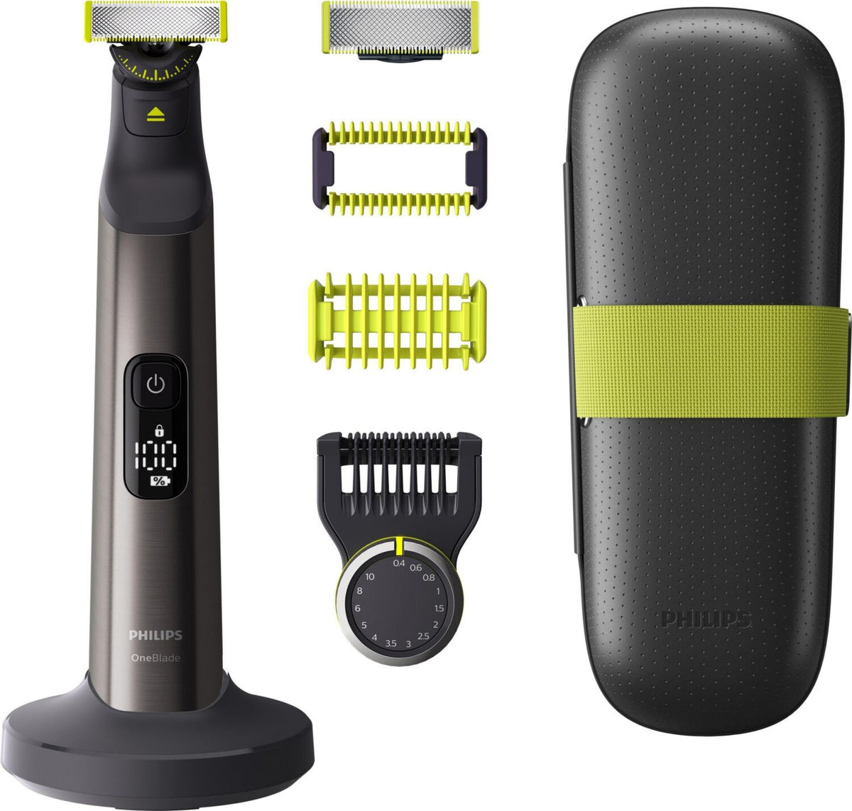 Philips OneBlade Pro 360 Face + Body QP6651/61 Tondeuse cheveux Suivi des contours, Double protection Nettoyable, Utilisation sur 360 degrés Noir