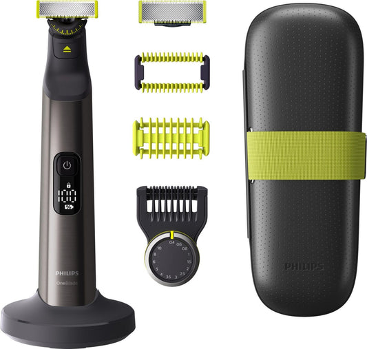 Philips OneBlade Pro 360 Face + Body QP6651/61 Tondeuse cheveux Suivi des contours, Double protection Nettoyable, Utilisation sur 360 degrés Noir