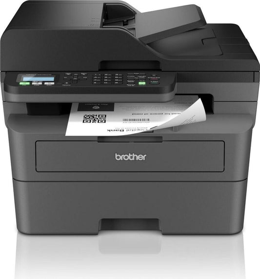 Brother MFC-L2835DW Imprimante multifonction laser noir et blanc Écran LCD 2 lignes Wi-Fi largeur 410 mm A4 Mopria, Connectable au réseau 251 feuilles