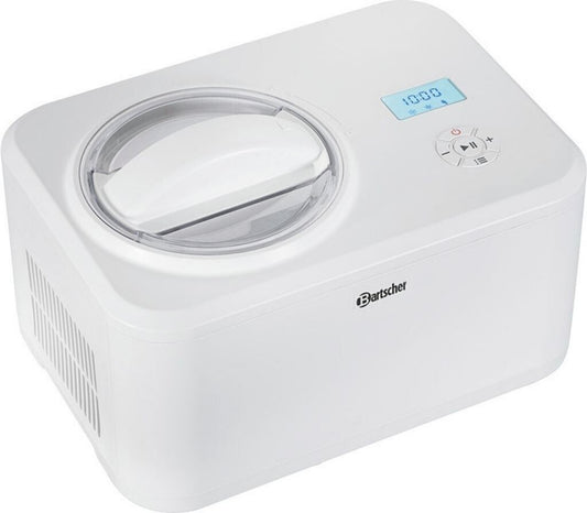Sorbetière Bartscher 1500 1,5 L Compresseur Bouton marche/arrêt Blanc