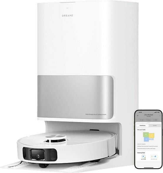 Robot aspirateur laveur filtration HEPA Dreame L10s Ultra Gen2 réservoir 0,35 L Wi-Fi Automatique Filtre lavable, Base de chargement Filtre HEPA 60 dB
