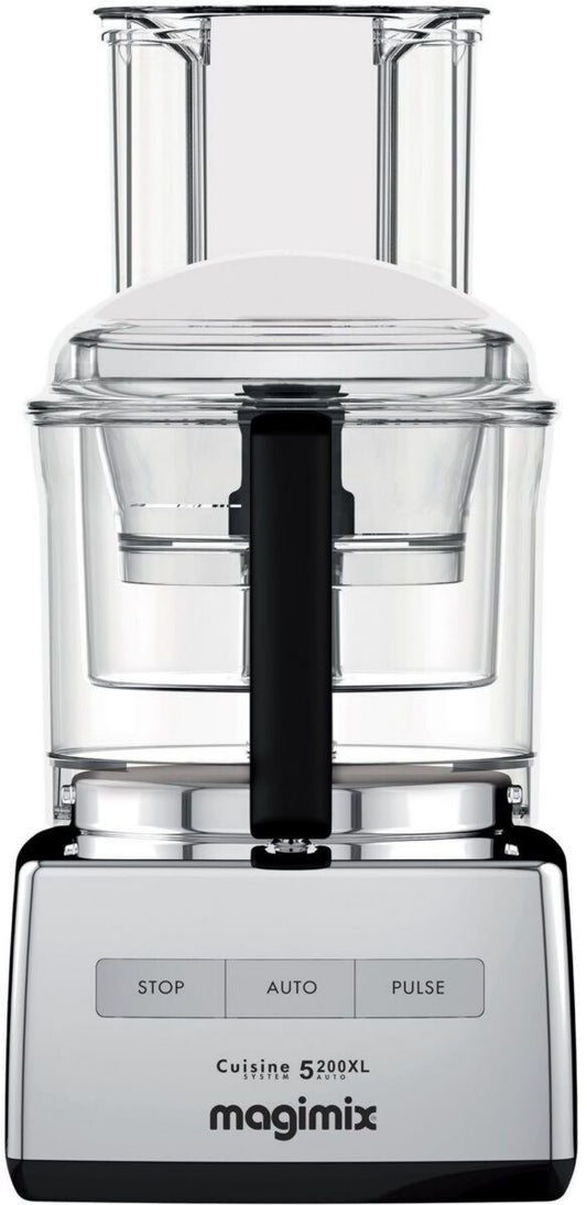 Robot de cuisine Magimix CS 5200 XL Premium chrome brillant 1 100 W Pétrir, Battre, Mixer, Couper, Râper Couvercle anti-projections