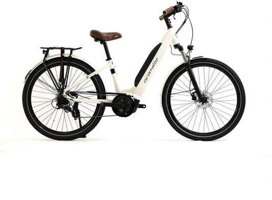 Vélos électriques Granville E-absolute 35 Plus Altus cloud white 13,4 Ah 36 V 250 W Avec batterie intégrée au cadre Moteur pédalier pour Femme