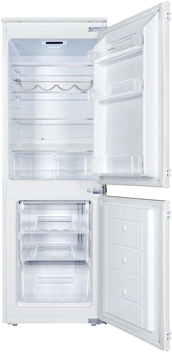 congélateur encastrable Amica EKGCS 385 901 W 142 L 202 L 60 L Froid statique largeur 56 cm 2 portes Dégivrage automatique du réfrigérateur Acier LED