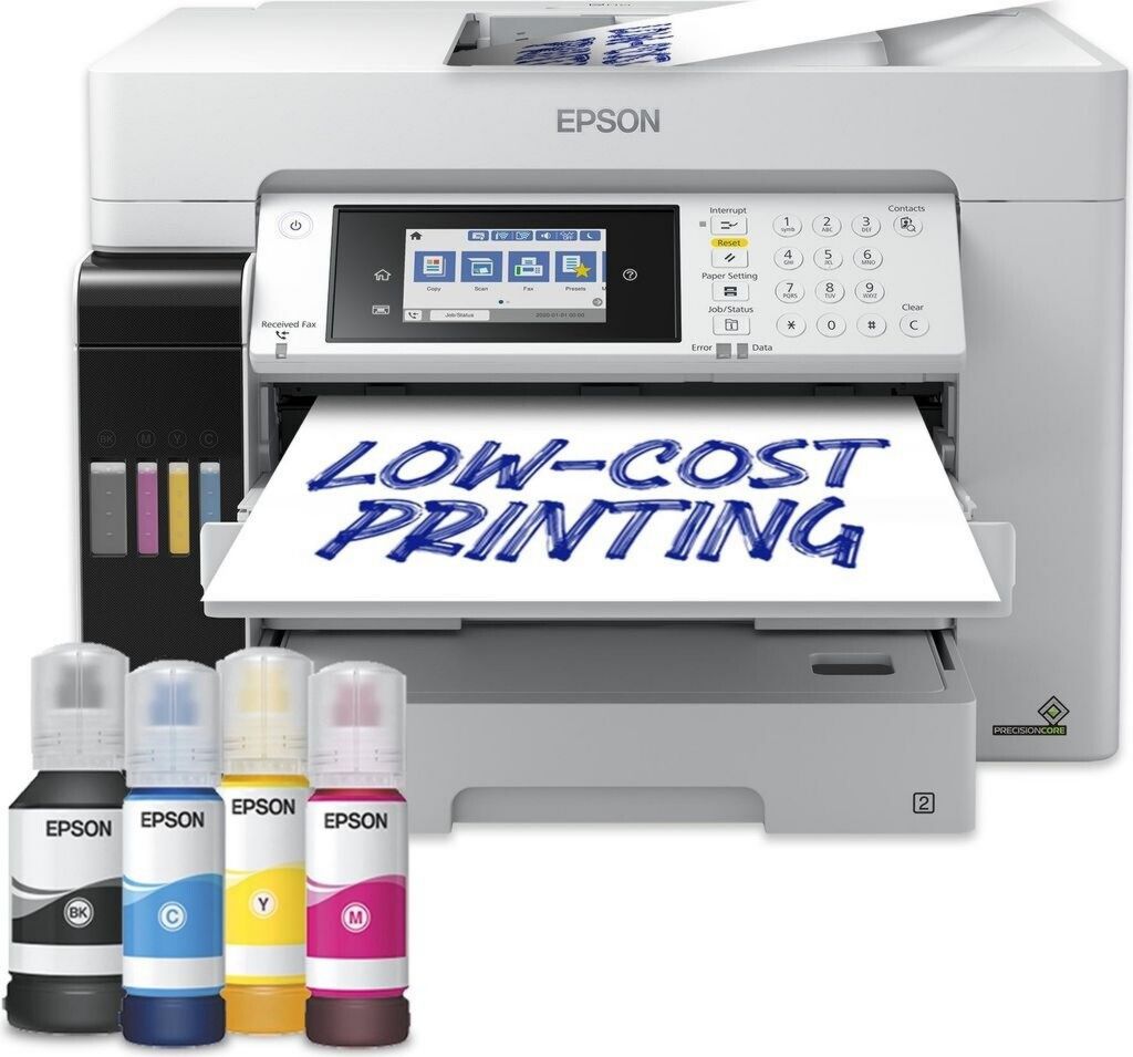 Epson EcoTank Pro ET-16685 Imprimante 4 en 1 10,9 cm A3 largeur 515 mm Wi-Fi Jet d'encre Écran tactile Connectable au réseau, Wi-Fi Direct Gris