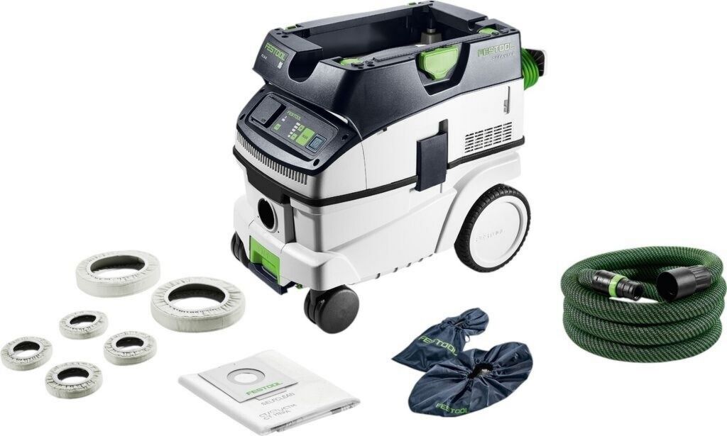 Festool CTL 26 EI-FLR 578152 Aspirateur d'atelier réservoir 26 L 1 200 W Prise de courant intégrée, Tuyau d'aspiration Filtre à air Secteur / 230V