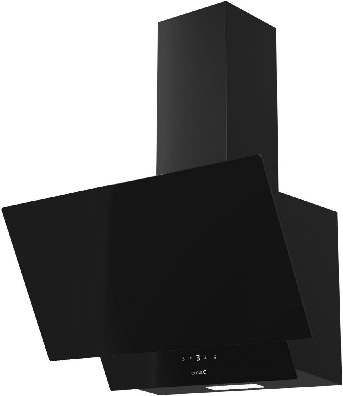 Hotte aspirante Recyclage Cata JUNO 6000 GBK Booster, Connecté largeur 60 cm Voyant de saturation du filtre 220-240 V Acier inoxydable 70 dB Lampe LED
