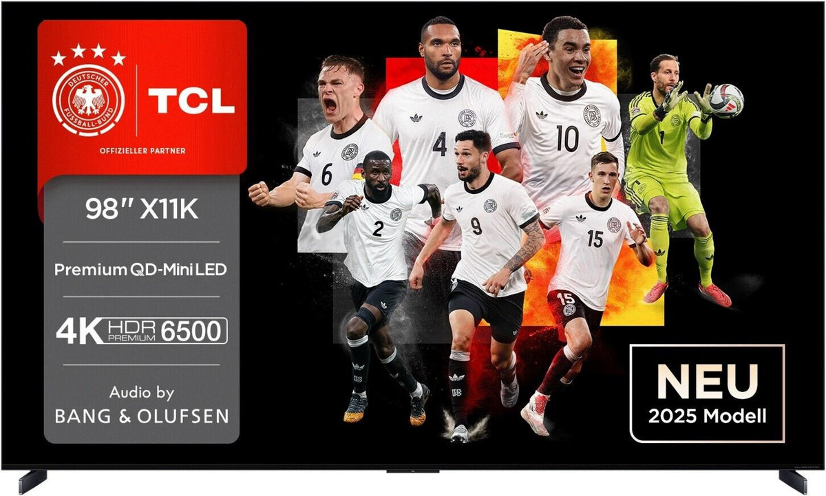 Téléviseur TCL X11KX1 98X11KX1 (98 pouces) 3.840 x 2.160 pixels Bluetooth Wi-Fi Grande (>25 m² ) ALLM, VRR Contrôle automatique du volume Smart TV