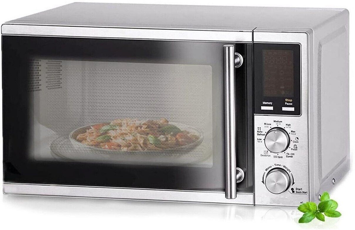 Royalty Line RLMWO3805 Fours à micro-ondes 20 L largeur 45 cm 900 W Grâtiner 10, 5, 8 Minuterie Touches Gris hauteur 26 cm profondeur 35 cm