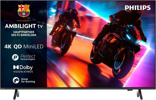 Philips MLED910 55MLED910 Téléviseur 55 pouces 3.840 x 2.160 pixels 138 cm 4K Ultra HD Bluetooth Wi-Fi ALLM, FreeSync, VRR Moyenne (15-25 m²)