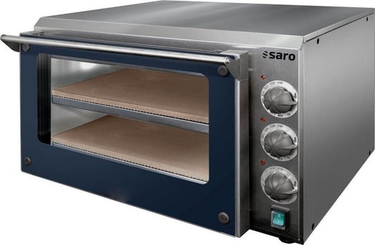 Mini four à pizza Saro 455-1055 Chaleur sole+voûte Acier inoxydable Gris