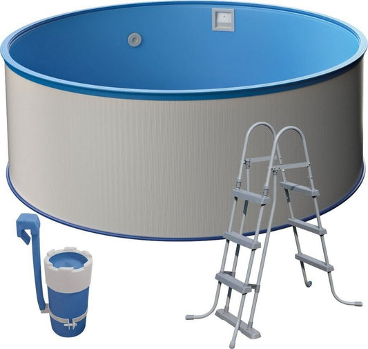 Piscine à poser installation hors-sol – mediPOOL 503010520MP largeur 350 cm Ronde