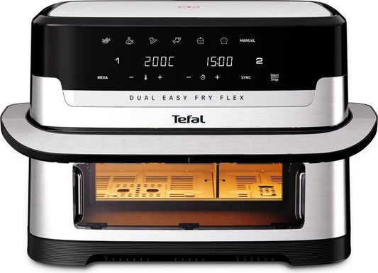 Tefal EY922D Friteuse à air chaud 9 L 2 700 W largeur 36,4 cm Sans graisse Hublot de contrôle, Écran numérique Plastique Touches hauteur 30,7 cm