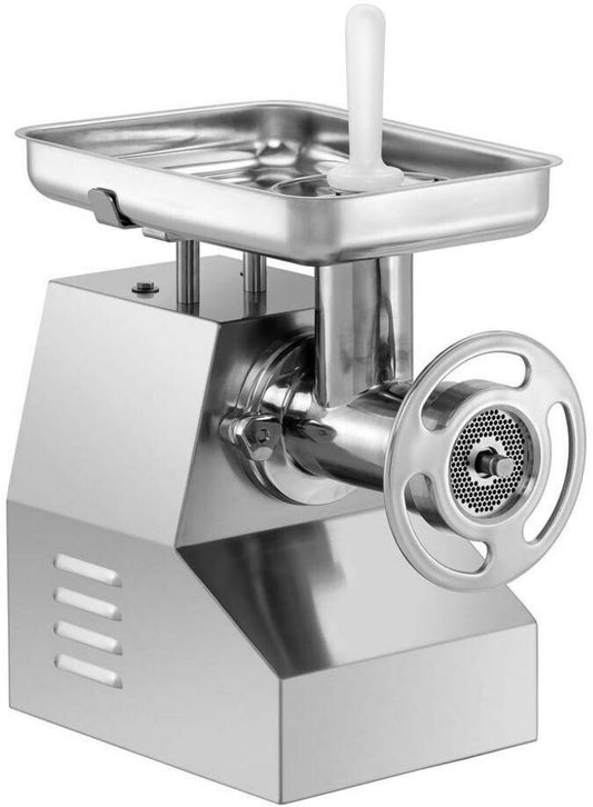 Hachoir à viande électrique Bartscher 370238 2,2 L 2 200 W Poussoir, Interrupteur Adapté au lave-vaisselle Aluminium