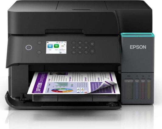 Epson EcoTank ET-3950 Black Imprimante multifonction à jet d'encre 3,7 cm Écran LCD couleur Wi-Fi Mopria, Connectable au réseau largeur 375 mm A4