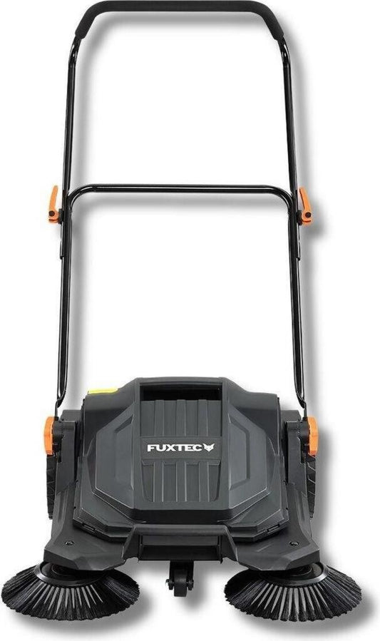 Balayeuse mécanique réservoir 20 L FUXTEC FX-HK65 65 cm Guidon ajustable Roues en plastique Sans alimentation
