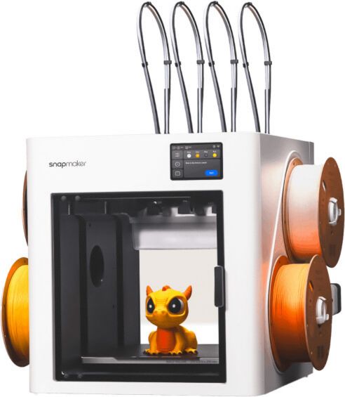 Imprimante 3D Snapmaker U1 largeur 584 mm Plateau chauffant, Caméra intégrée Wi-Fi Écran tactile hauteur 730 mm profondeur 499 mm