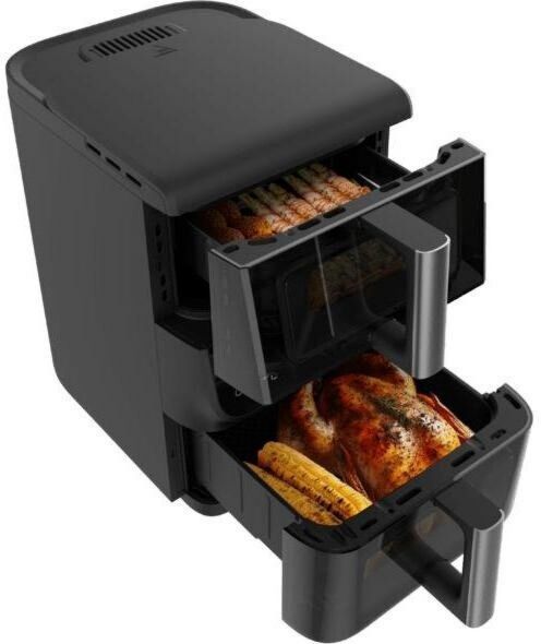 Friteuse à air chaud Cecotec A01_EU01_109328 10 L 2 000 W Sans graisse Synchronisation Thermostat réglable Plastique Touches sensitives Noir