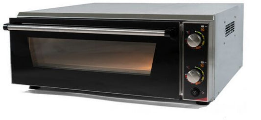 Mini four à pizza EffeUno P150H 450 4 000 W Chaleur sole+voûte Cavité anti-adhérente Métal Noir
