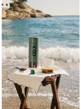 Machine à capsules de café CREATE Thera Move Sage (case incl.) 0,08 L 15 bars 150 W largeur 7,3 cm Vert hauteur 23 cm profondeur 7,3 cm