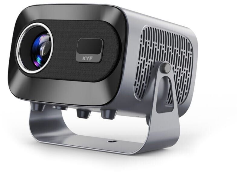 Vidéoprojecteur LCD KYF VIDEO-006 1.280 x 720 pixels 280 ANSI Lumen Bluetooth Wi-Fi pour Home cinéma, Gaming Gris