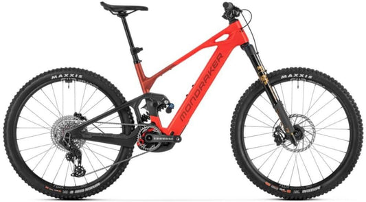Vélos électriques 36 V Mondraker Crafty Carbon XR 2026 flame red 250 W Avec fourche de suspension Moteur pédalier pour Enduro Carbone 12 vitesse(s)